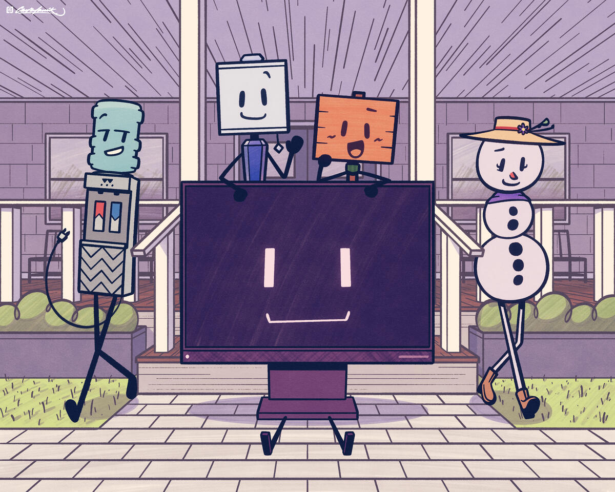 Swimmingly*, 2024 Procreate