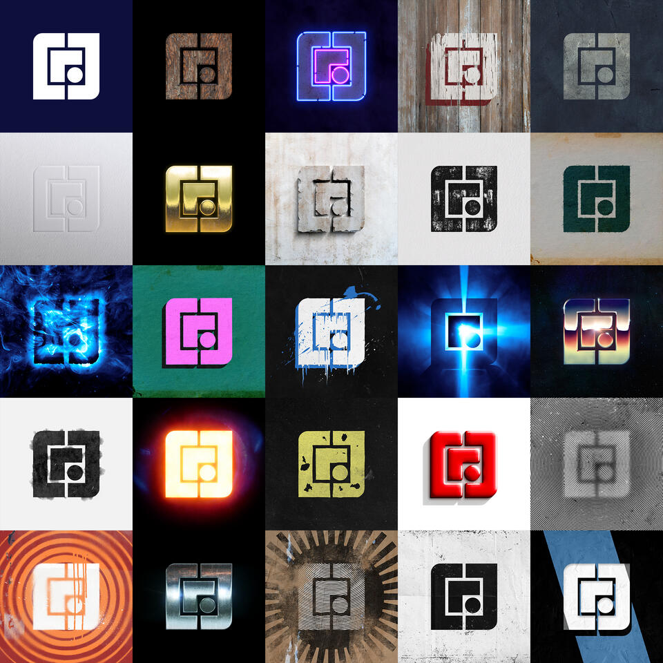 StudioCRJ Logo Collage, 2024 Adobe Photoshop