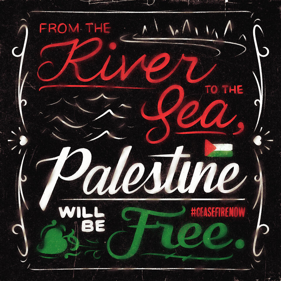 PALESTINE WILL BE FREE, 2023 Procreate